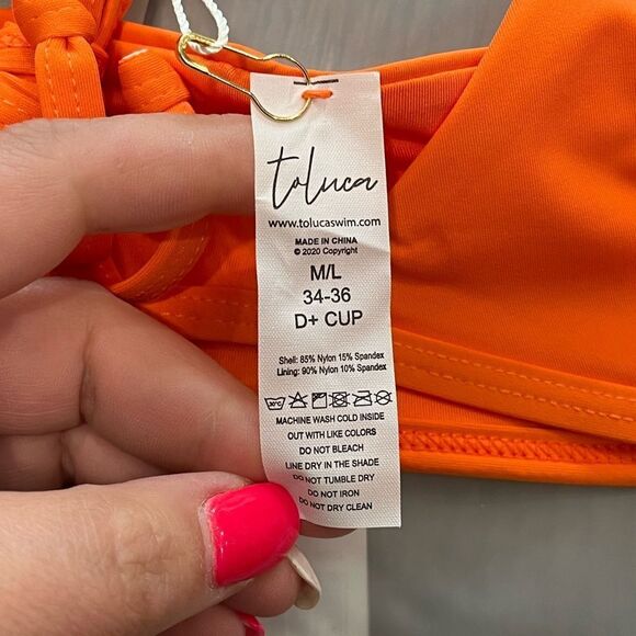 NWT Toluca Amina Bikini Top Waist Wrap Triangle Nectar Size M/L - Picture 6 of 7